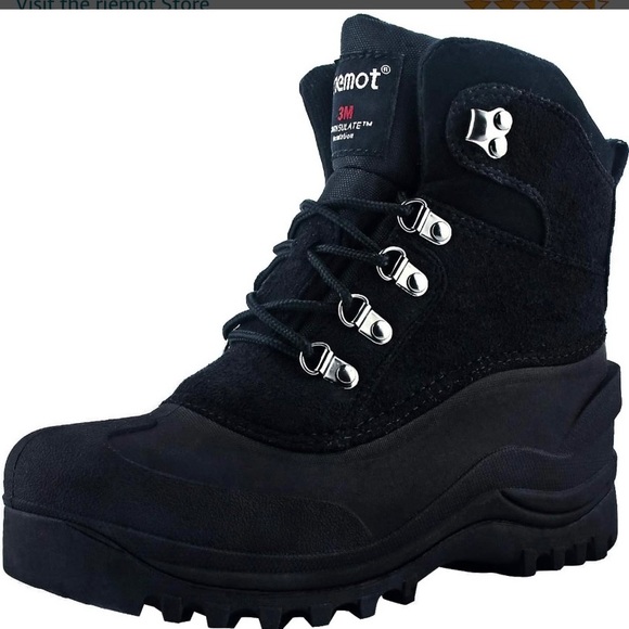 Black snow hiking boots woman’s 7 - Picture 1 of 6